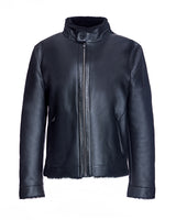 Men's Slim Fit Nappa Shearling Jacket-Maximilian