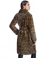 Julia & Stella Animal Printed Shearling Coat-Maximilian