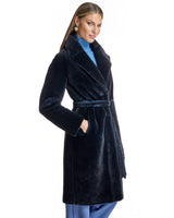 Julia & Stella Animal Printed Shearling Coat-Maximilian