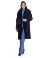 Julia & Stella Animal Printed Shearling Coat-Maximilian