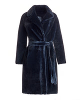 Julia & Stella Animal Printed Shearling Coat-Maximilian