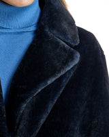 Julia & Stella Animal Printed Shearling Coat-Maximilian