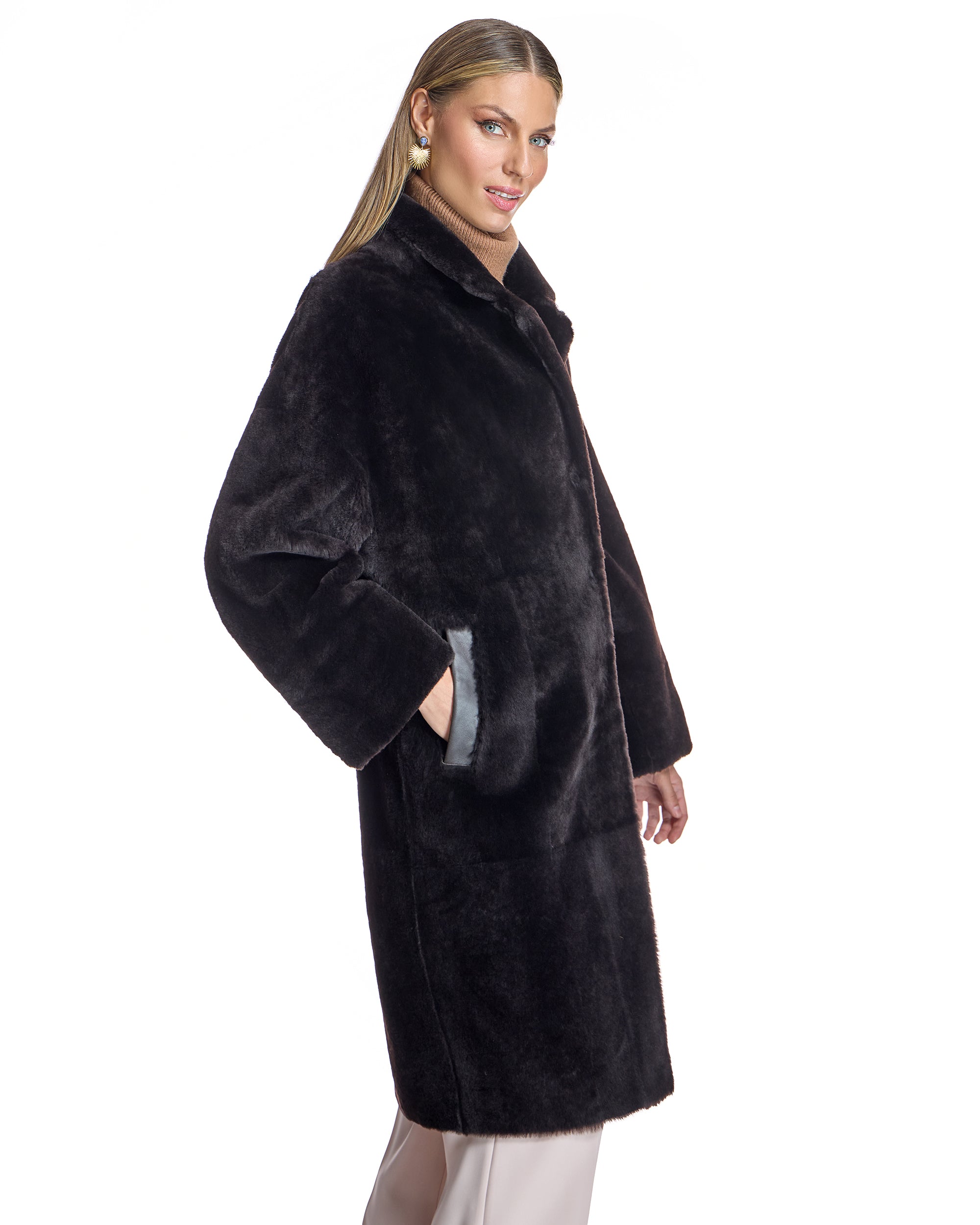 Reversible Shearling Coat-Maximilian