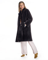 Oversized Reversible Shearling Coat