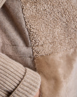Hooded Shearling Jacket with Zipper-Maximilian
