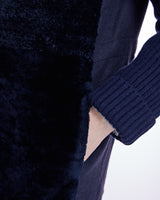 Hooded Shearling Jacket with Zipper-Maximilian