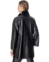 Leather and Shearling Coat - Maximilian
