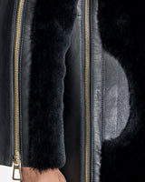 Leather and Shearling Coat - Maximilian