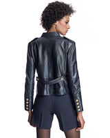 Leather Military Jacket