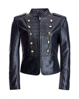 Leather Military Jacket