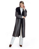 Reversible Hooded Nappa Shearling Coat-Maximilian