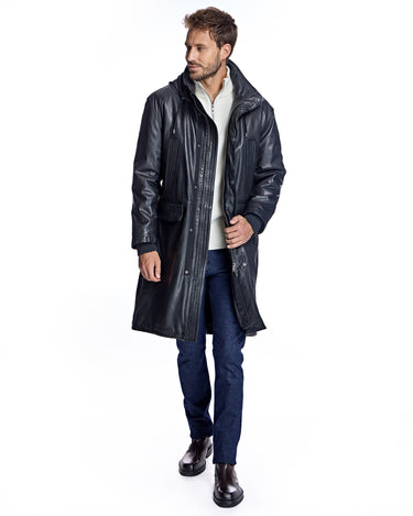 Men's Hooded Leather Coat – Maximilian