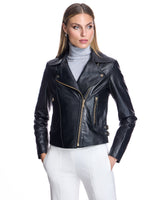 Leather Moto Jacket- Max