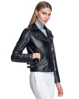 Leather Moto Jacket- Max