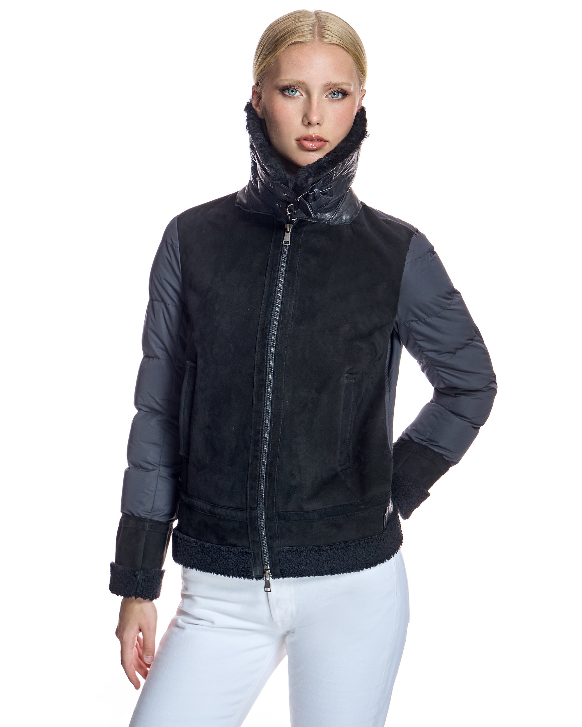 Shearling and Puffer Jacket-Maximilian