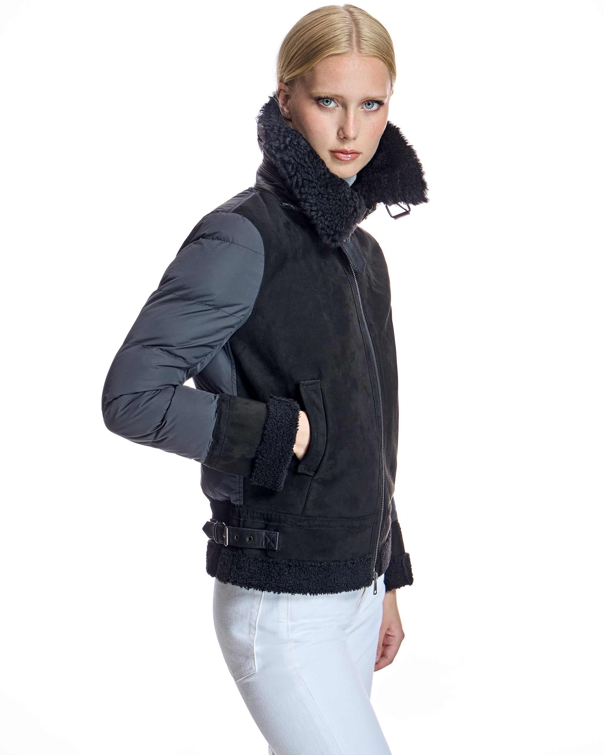 Shearling and Puffer Jacket-Maximilian