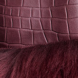 Croc Stamped Leather Jacket -Maximilian
