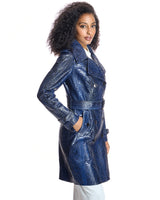 Belted Python Trench Coat-Maximilian