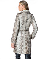 Belted Python Trench Coat-Maximilian