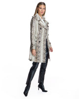 Belted Python Trench Coat-Maximilian