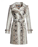 Belted Python Trench Coat-Maximilian