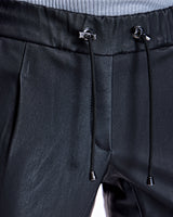 Leather Tie Waist Pants- Maximilian
