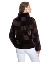 Horizontal Sheared Mink Jacket