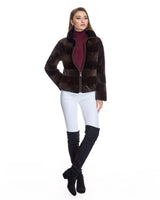 Horizontal Sheared Mink Jacket