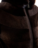 Horizontal Sheared Mink Jacket