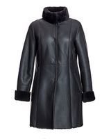 Nappa Shearling Jacket with Stand Collar-Maximilian