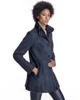 Shearling Jacket with Stand Collar-Maximilian