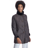 Shearling Jacket with Stand Collar-Maximilian
