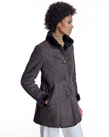 Shearling Jacket with Stand Collar-Maximilian