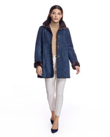 Shearling Jacket with Stand Collar-Maximilian