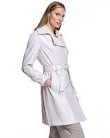 Julia and Stella by Maximilian Belted Leather Coat