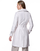 Julia and Stella by Maximilian Belted Leather Coat