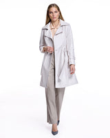 Julia and Stella by Maximilian Belted Leather Coat