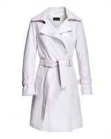 Julia and Stella by Maximilian Belted Leather Coat