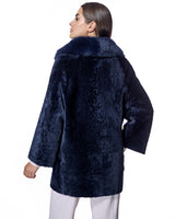 Julia & Stella by Maximilian Shearling Lamb Jacket with Dyed Toscana Lamb Collar-Maximilian