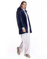 Julia & Stella by Maximilian Shearling Lamb Jacket with Dyed Toscana Lamb Collar-Maximilian