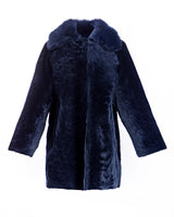 Julia & Stella by Maximilian Shearling Lamb Jacket with Dyed Toscana Lamb Collar-Maximilian
