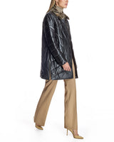 Women’s Toscana Collar Quilted Leather Coat-Maximilian