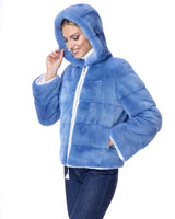 Reversible Mink Jacket with Hood