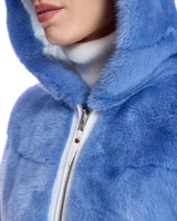 Reversible Mink Jacket with Hood