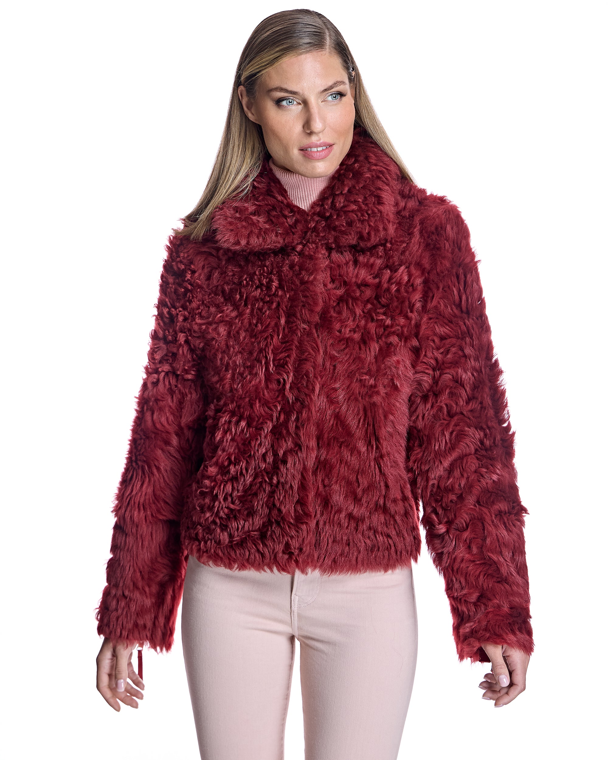 Reversible Curly Lamb Jacket