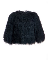 Black dyed Tibetan Lamb Jacket-Maximilian