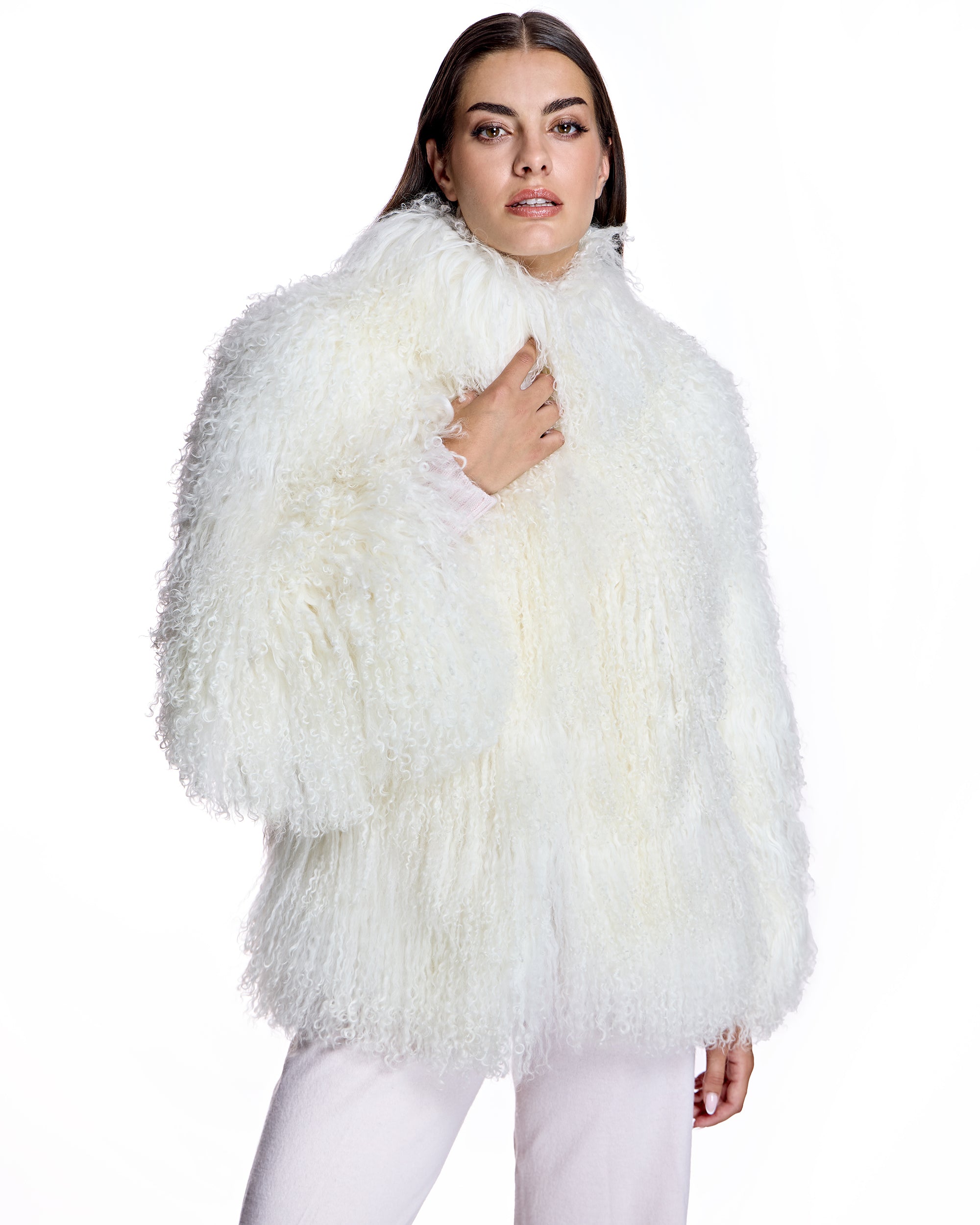 Julia & Stella by Maximilian Tibetan Lamb Jacket