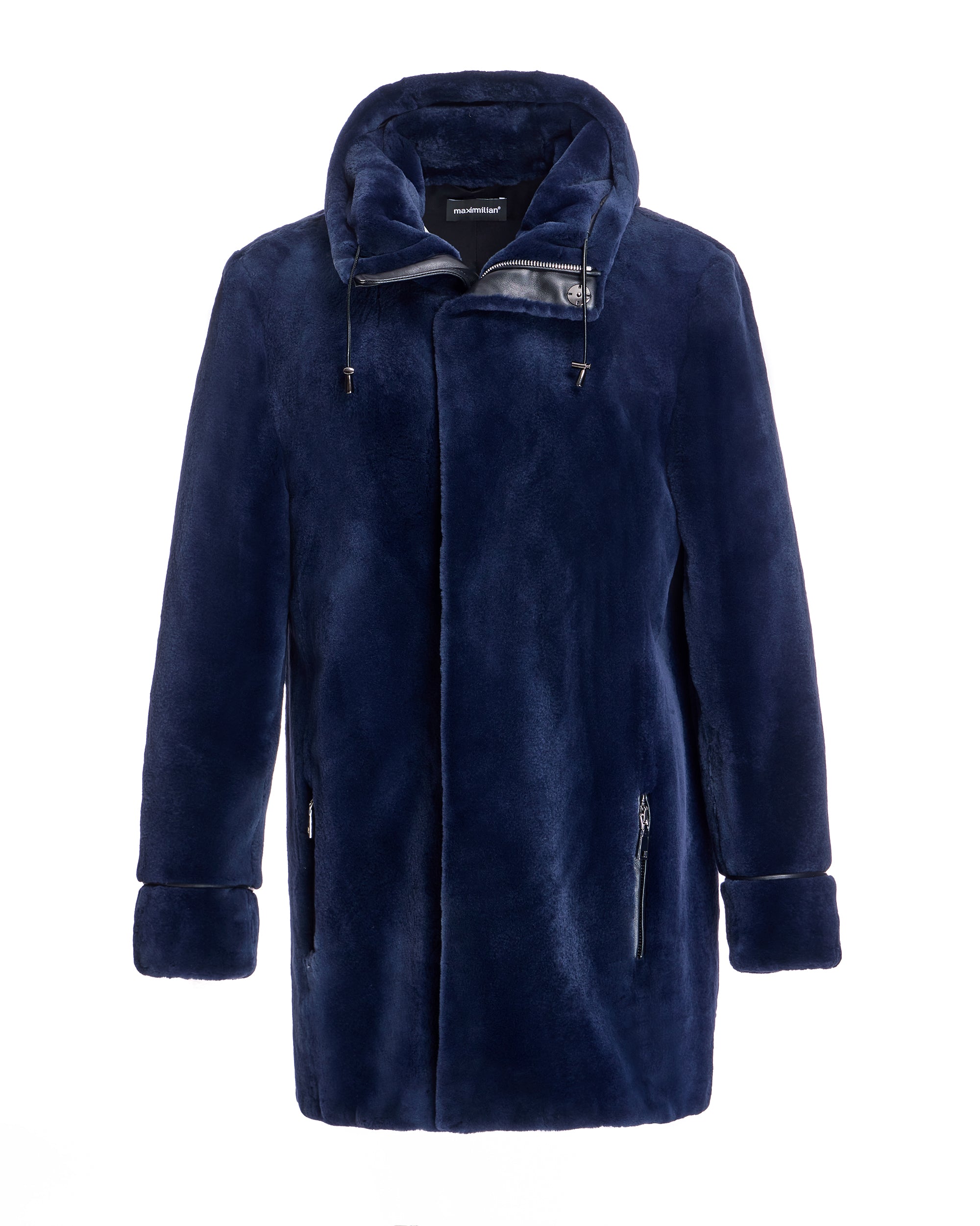 Men's Sheared Mink Hooded Coat