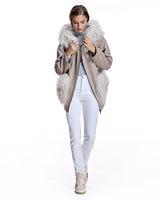 Wool blend Jacket with Mongolian Trim-Maximilian