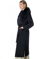 Woolblend Coat with Merinillo Cashmere Shawl Collar-Maximilian